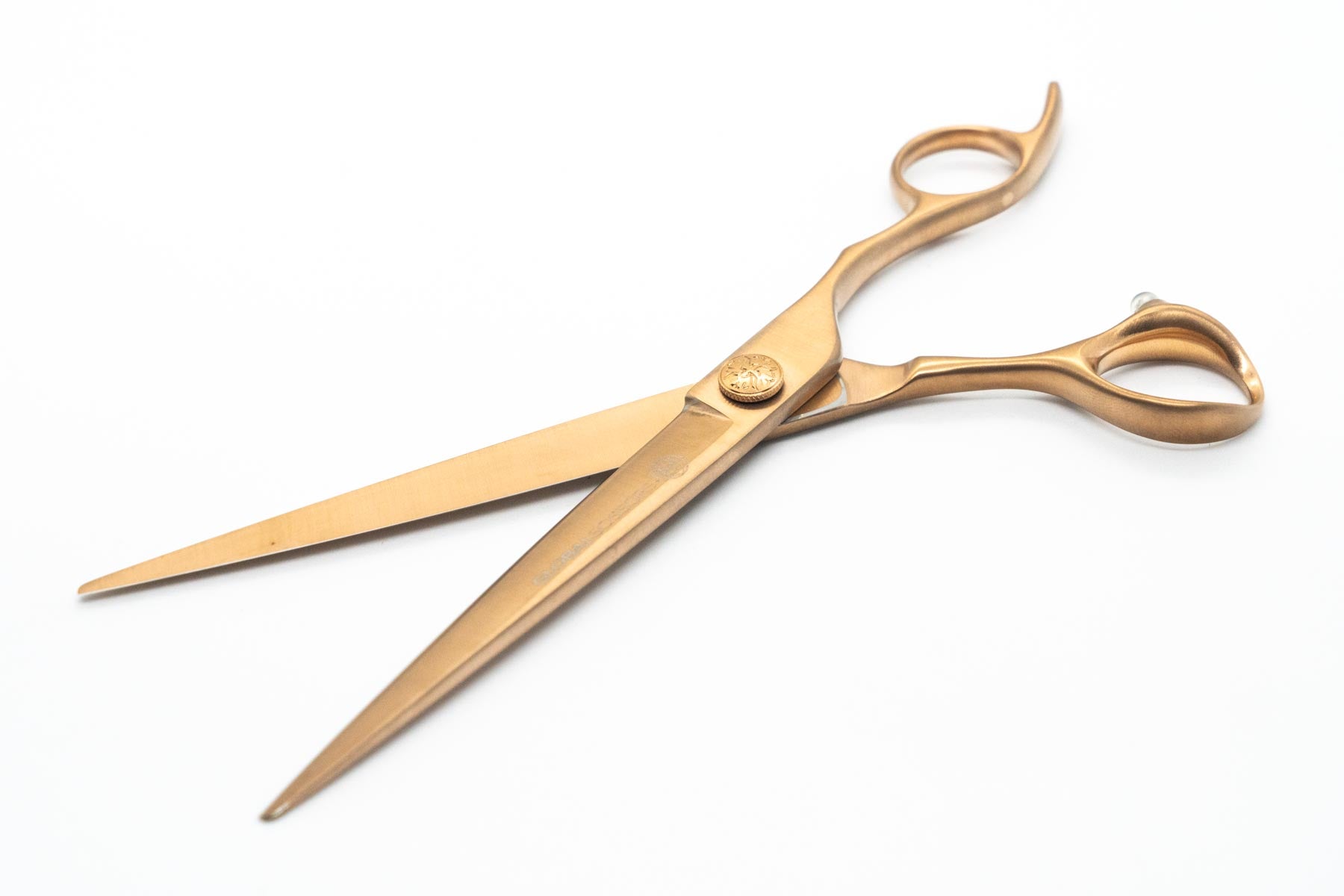Aspen Light Rose Gold Pet Grooming 7.5 inch Cutting, Curved, Thinning & Chunker Scissor