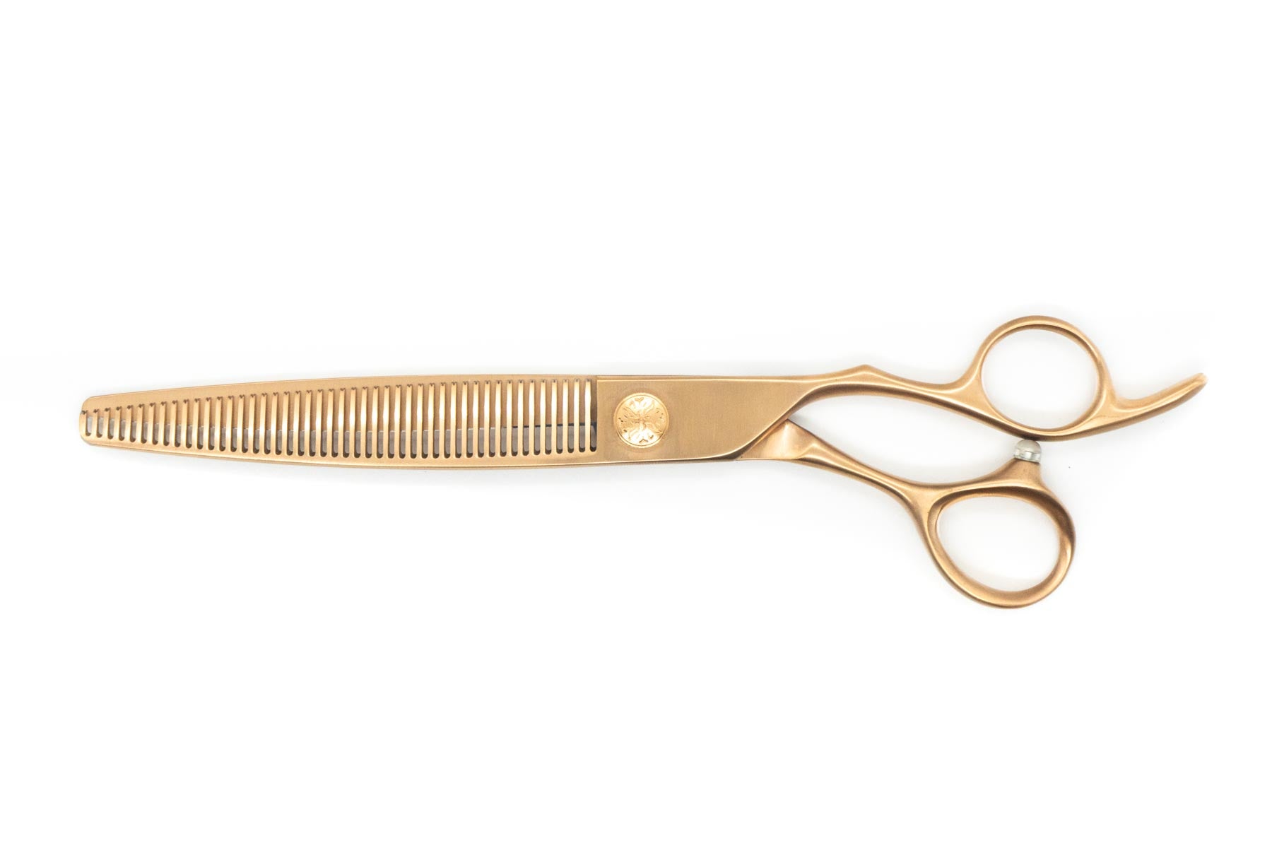 Aspen Lt Rose Gold Pet Grooming 7.5 inch Thinning Scissor