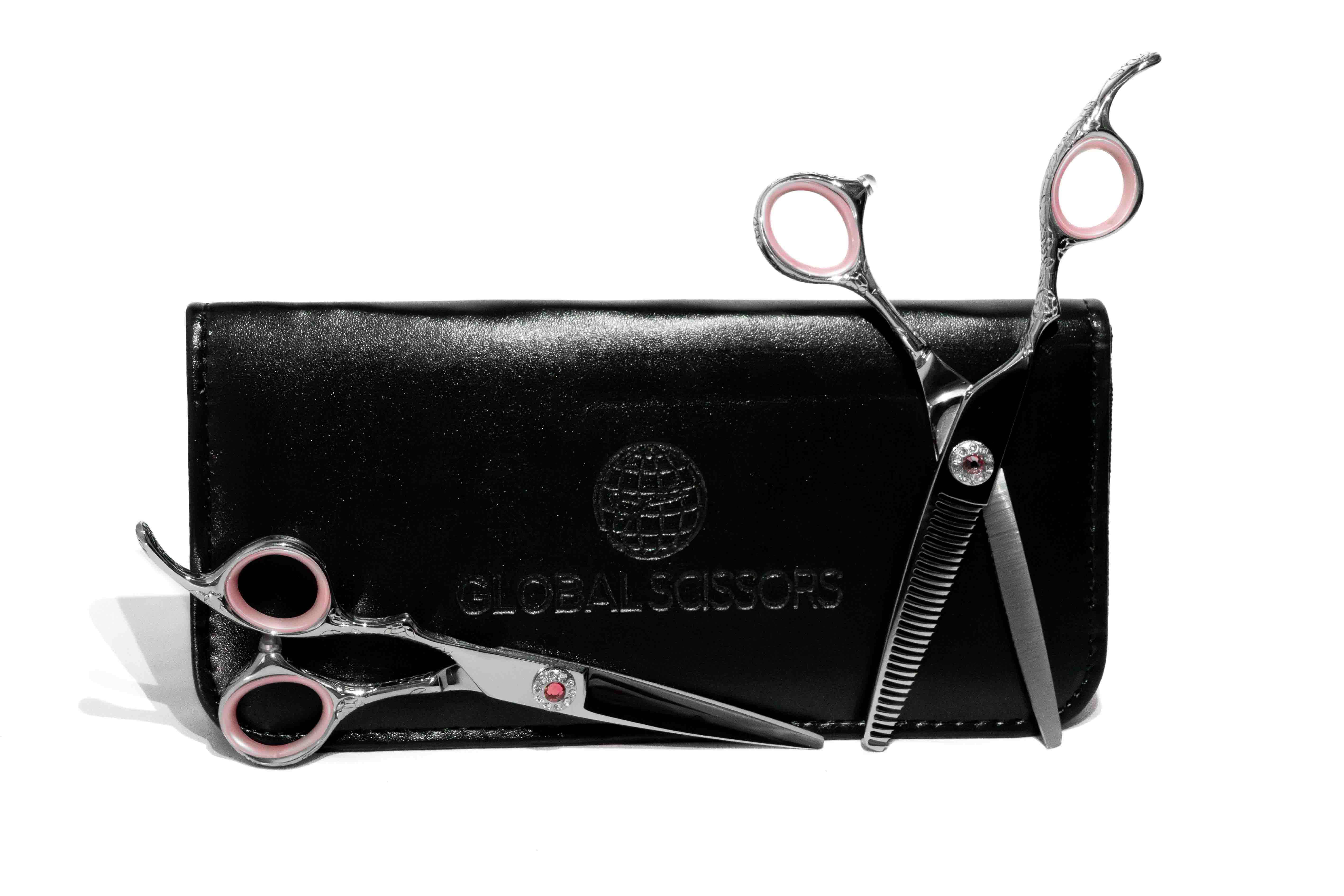 Aria 'Left Handed' 5.5 Inch Cutting & 6 Inch Thinning Scissor Bundle