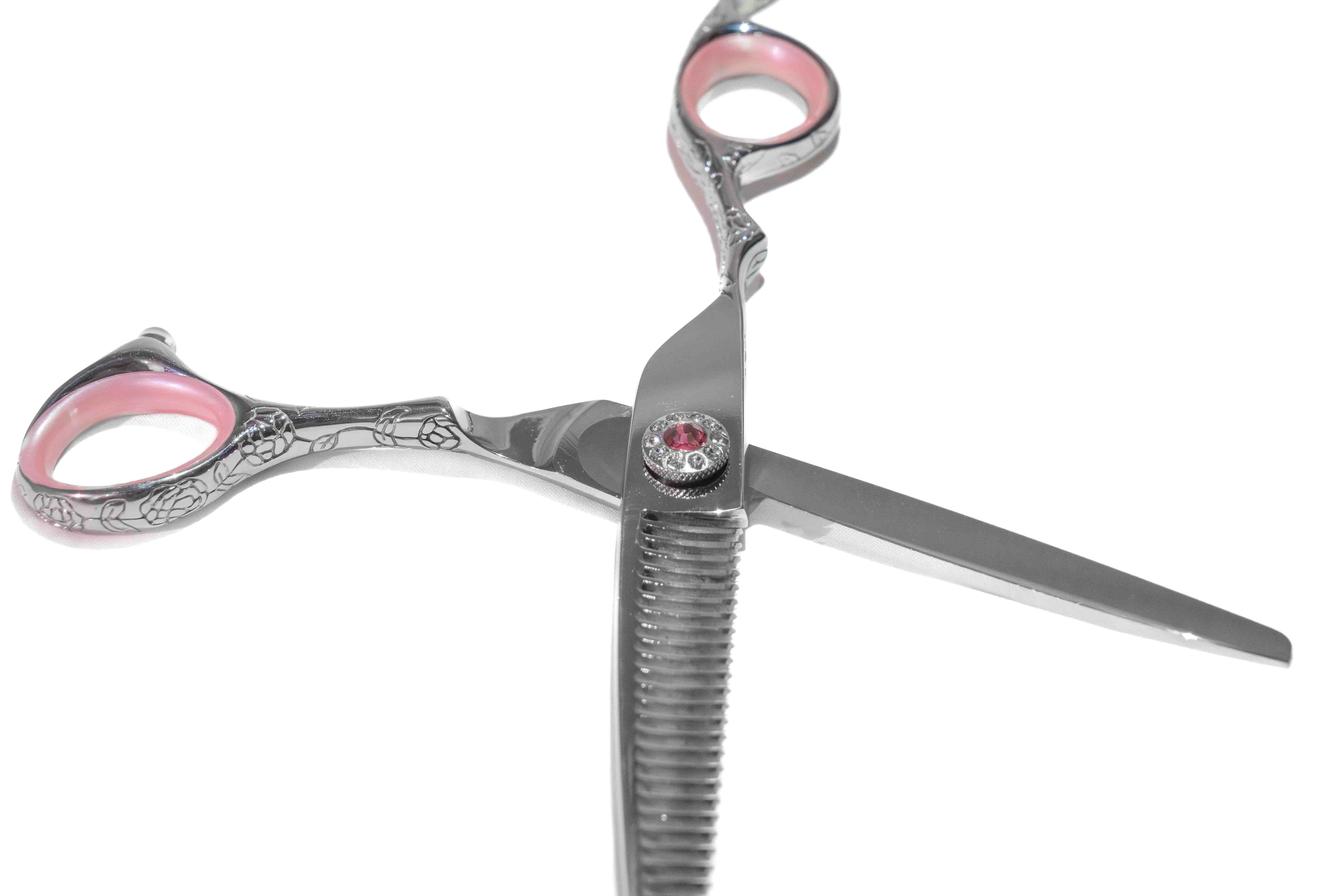 Aria 'Left Handed' 5.5 Inch Cutting & 6 Inch Thinning Scissor Bundle