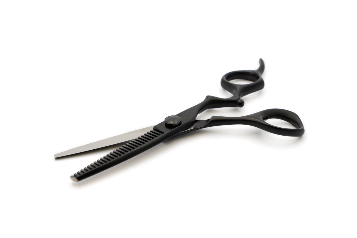 Raven Matte Black 6 Inch, 6.5 Inch OR 7 Inch Cutting & 6 Inch Thinning Scissor Bundle