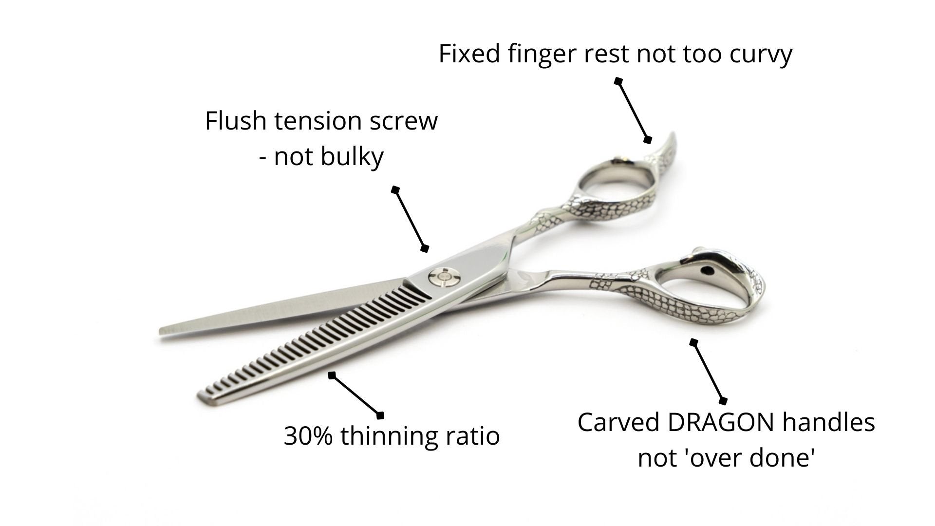 Dragon 6 Inch Cutting & 6 Inch Thinning Scissor Bundle